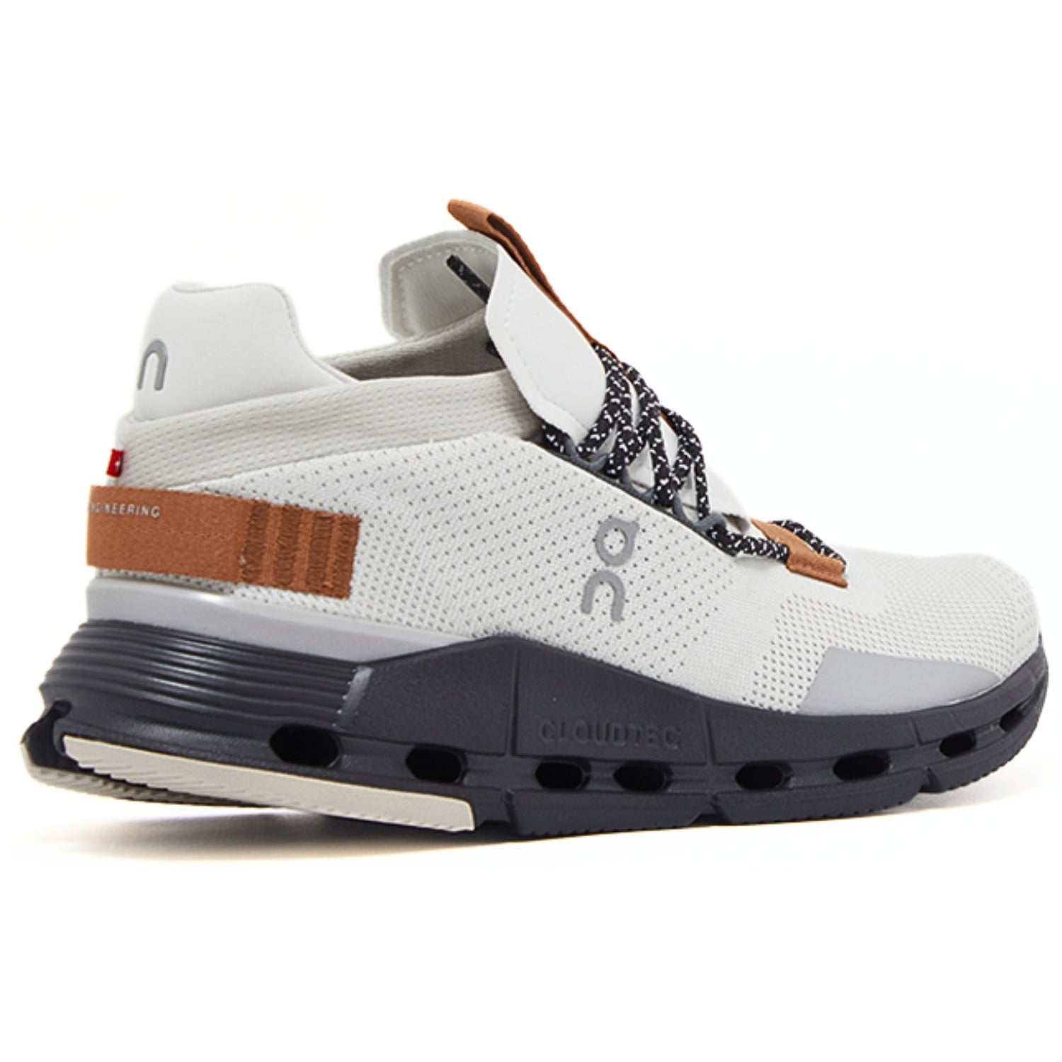 On Cloudnova White Pecan – Lightweight Unisex Performance Sneakers - Cloud Tread