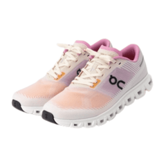 On Running Cloud 6 Push Tangerine Raspberry heel view