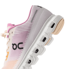 On Running Cloud 6 Push Tangerine Raspberry upper detail
