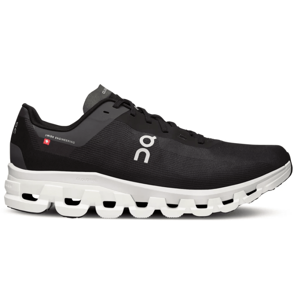On Running Cloudflow 4 "Black | White" side profile