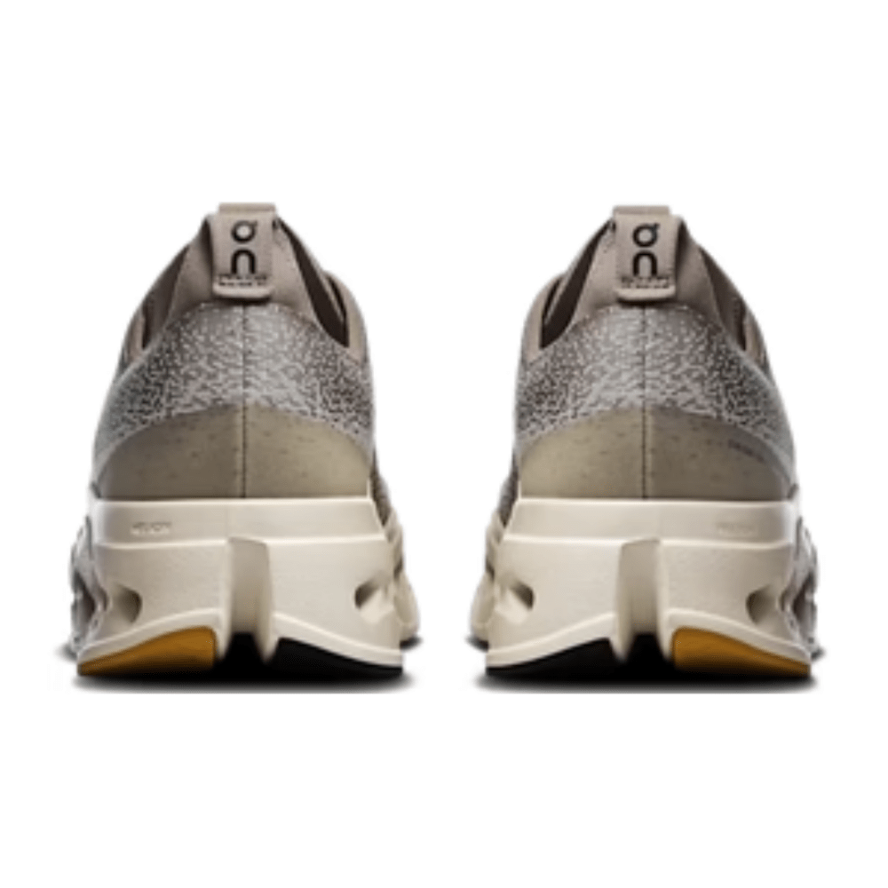 On Running Cloudsurfer Max Cinder Pelican heel view