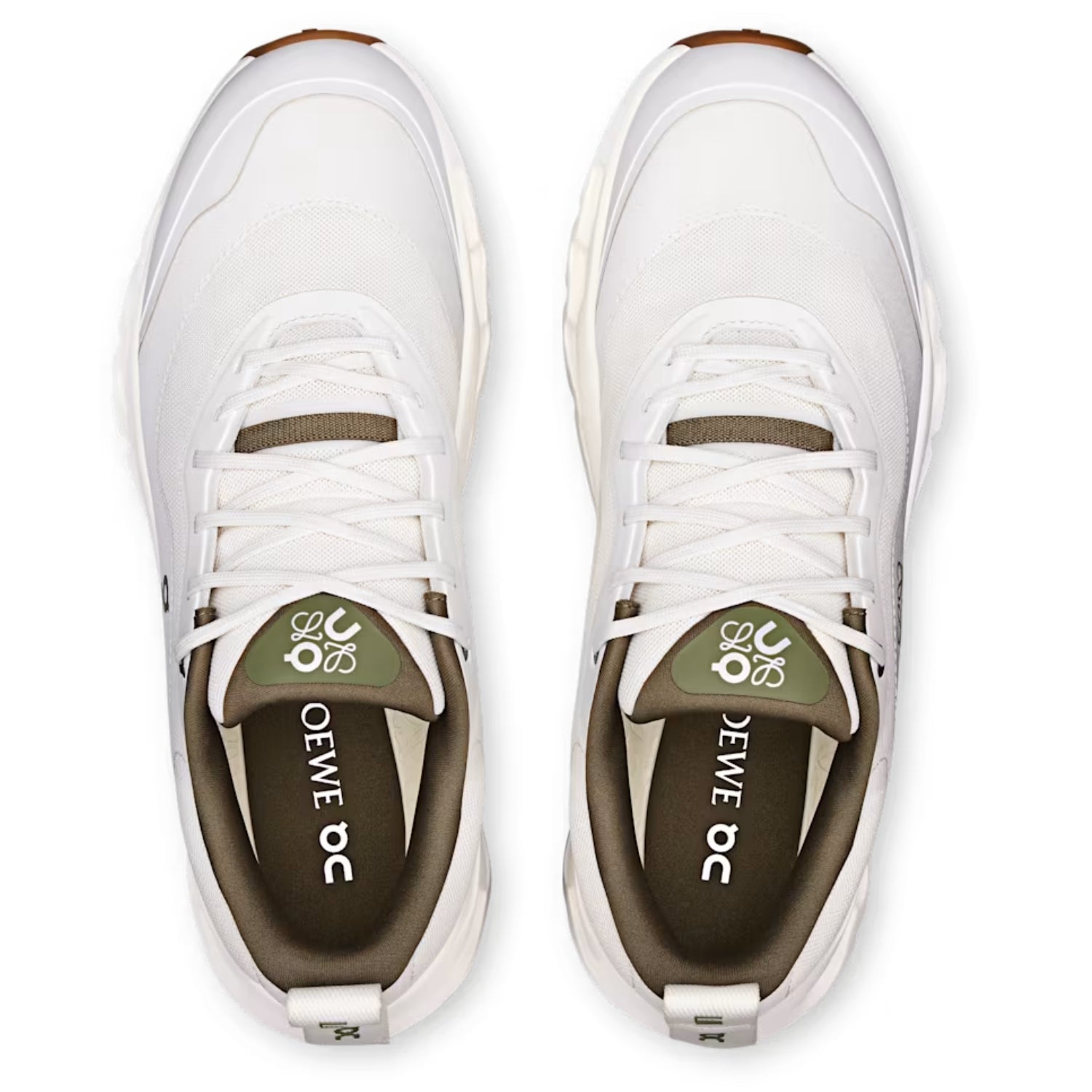 ON Running x LOEWE Cloudtilt 2 "White Khaki" Sneakers – Limited Edition Performance Style - Cloud Tread
