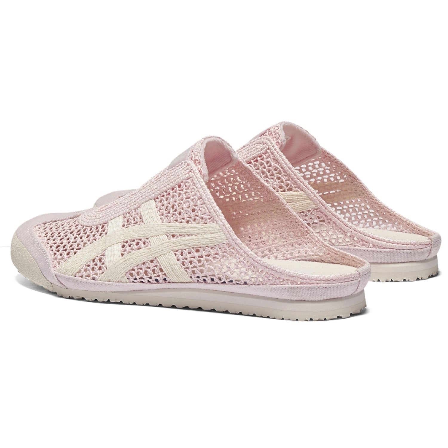 Onitsuka Tiger MEXICO 66 SABOT Mule Shoes – Retro Style in Crystal Pink & Cream - Cloud Tread