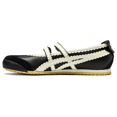 Onitsuka Tiger Mexico 66 TGRS Women's Strap Slip - Ons – Black & Cream - Cloud Tread