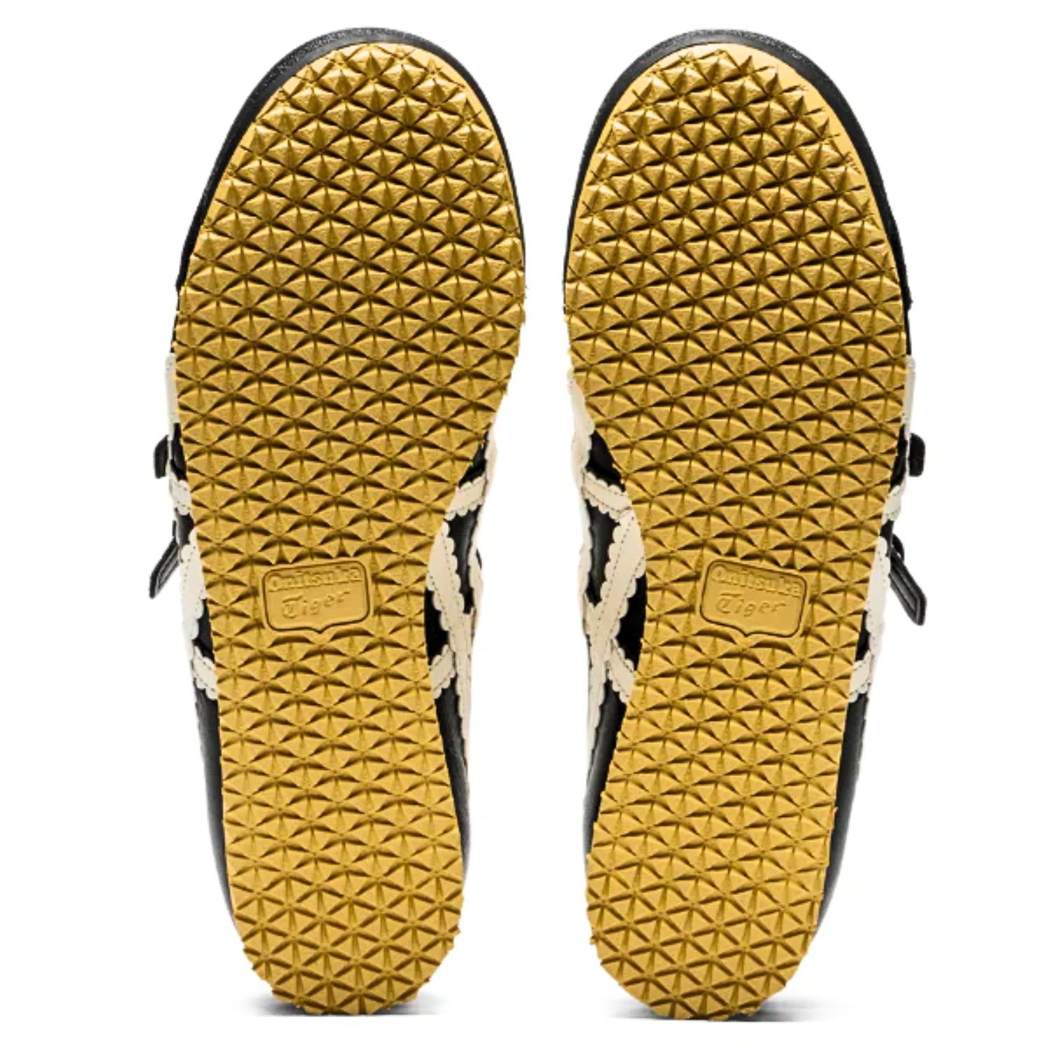 Onitsuka Tiger Mexico 66 TGRS Women's Strap Slip - Ons – Black & Cream - Cloud Tread