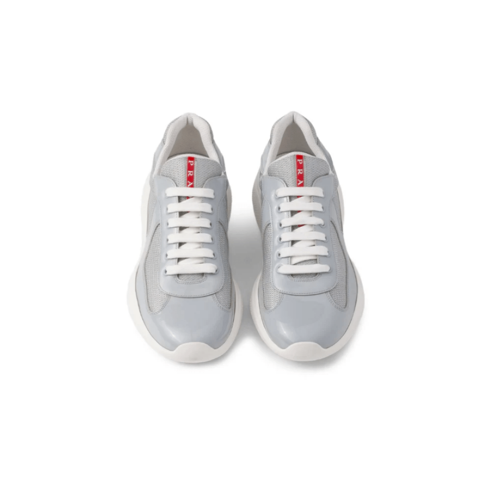 Prada America's Cup chunky - sole lace - up "Light Grey" - Cloud Treadbuy prada americas cup dubaiprada americas cup 2025 dubai