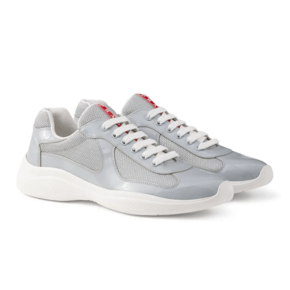 Prada America's Cup chunky - sole lace - up "Light Grey" - Cloud Treadbuy prada americas cup dubaiprada americas cup 2025 dubai