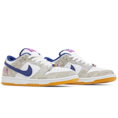 Rayssa Leal Nike Dunk Low SB Deep Royal Vivid Purple close-up detail