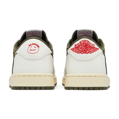 Travis Scott x Nike Air Jordan 1 Reverse Olive Heel Branding UAE