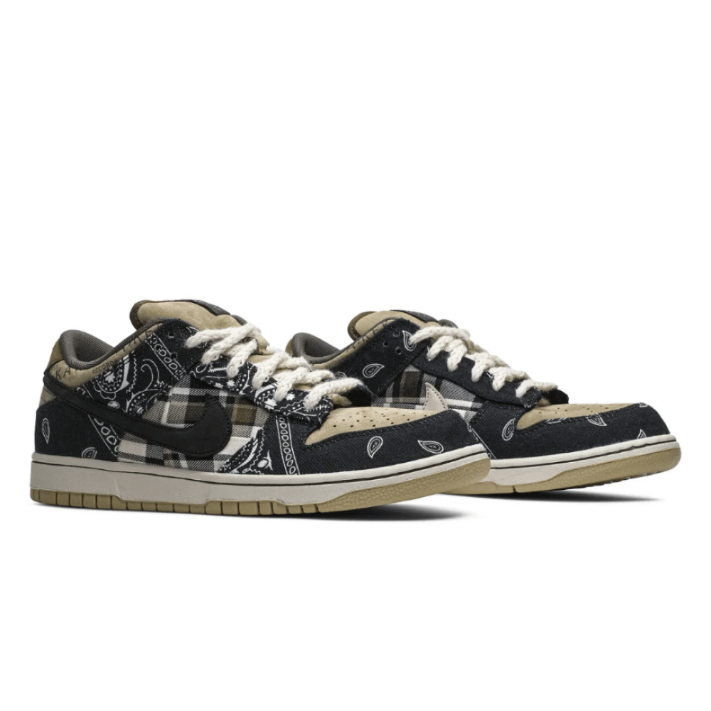 Travis Scott x SB Dunk Low PRM QS Cactus Jack Special Box heel view