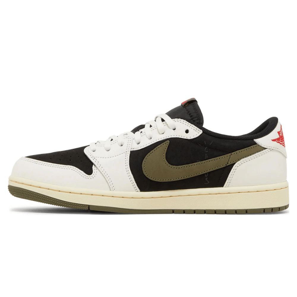 On-feet look Travis Scott x Wmns Air Jordan 1 Retro Low OG Olive UAE