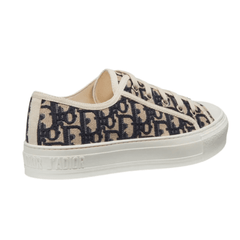 WALK’N’DIOR Sneaker Blue Dior Oblique Embroidered Canvas heel view