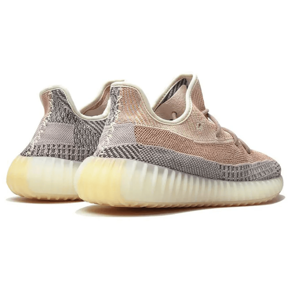 Yeezy Boost 350 V2 Ash Pearl on feet Dubai
