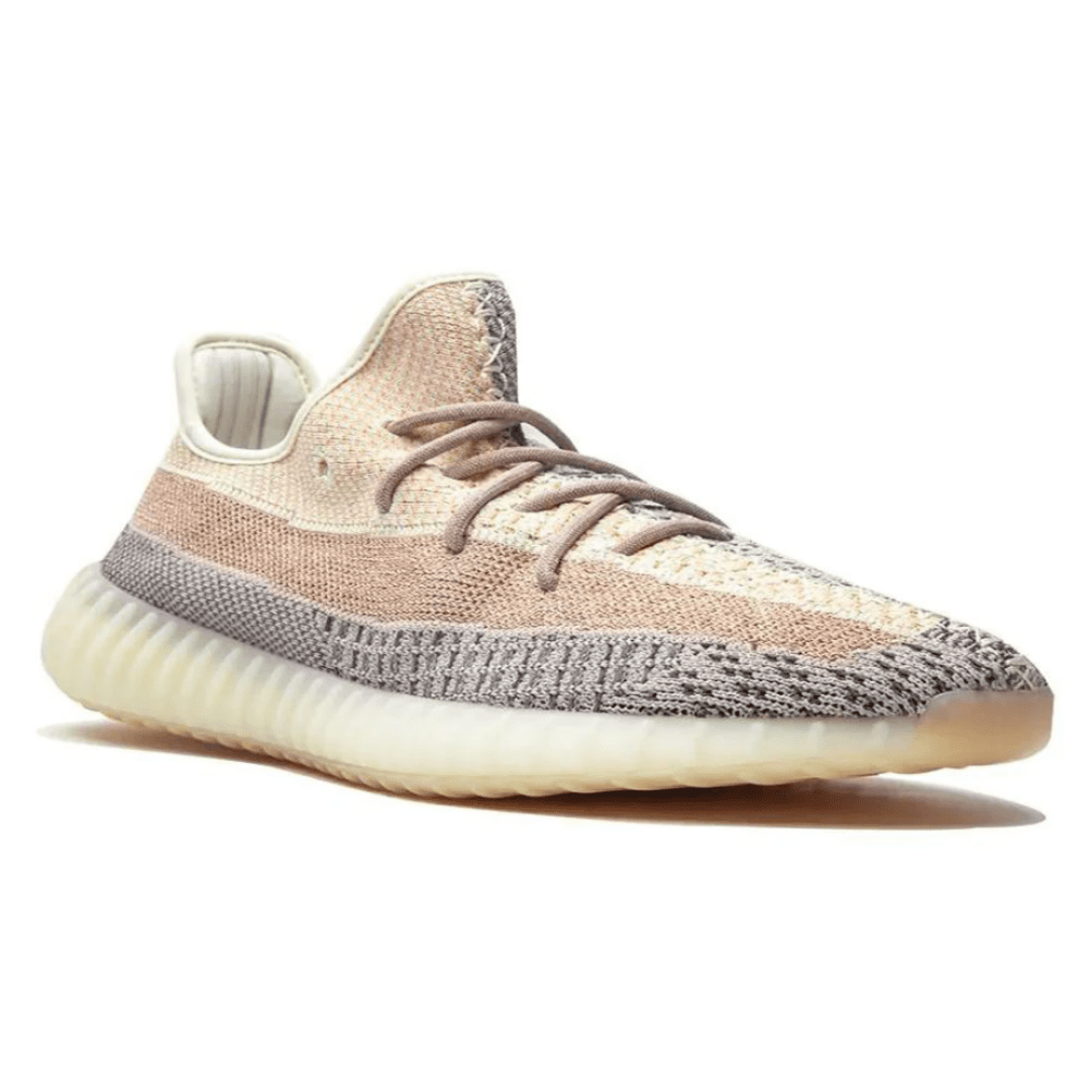 Yeezy Boost 350 V2 Ash Pearl upper detail