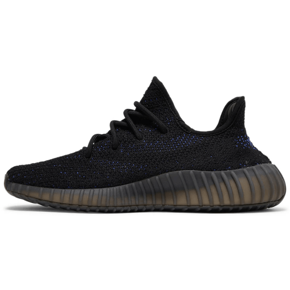 Yeezy Boost 350 V2 Dazzling Blue on feet Dubai