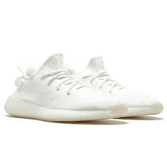 Yeezy Boost 350 V2 Triple White close-up detail