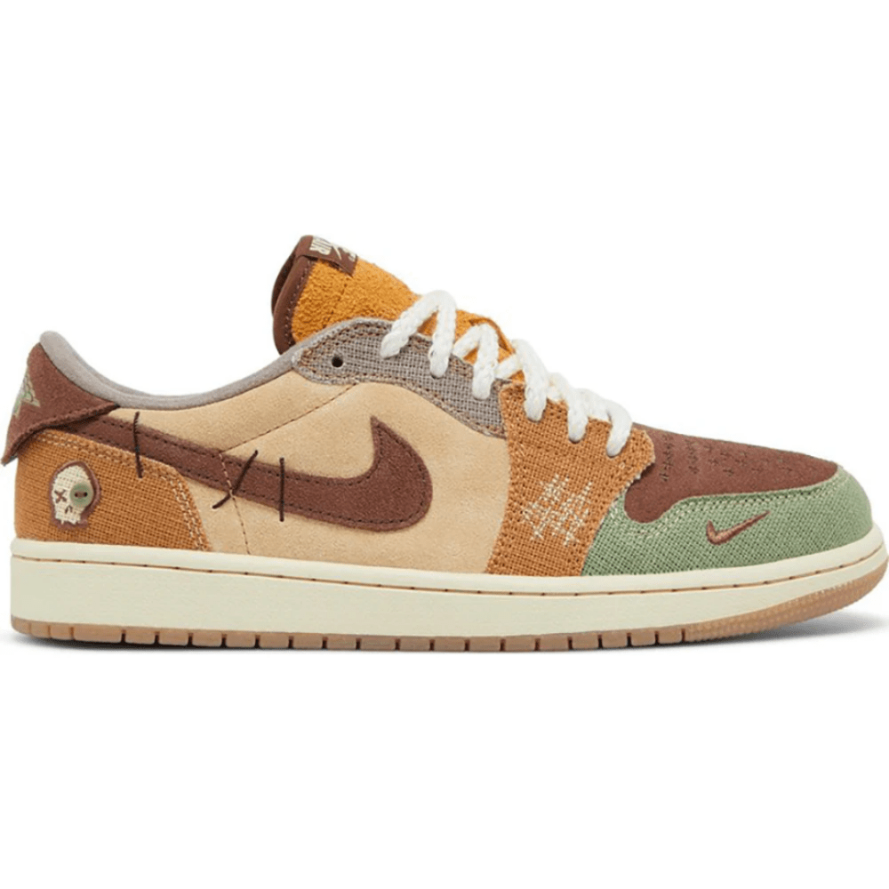 Zion Williamson x Air Jordan 1 Retro Low OG Voodoo heel view